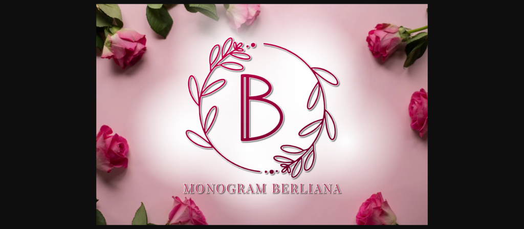 Monogram Berliana Font Poster 3