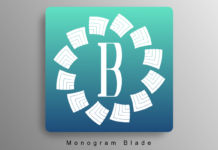 Monogram Blade Font Poster 1