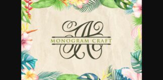 Monogram Craft Font Poster 1