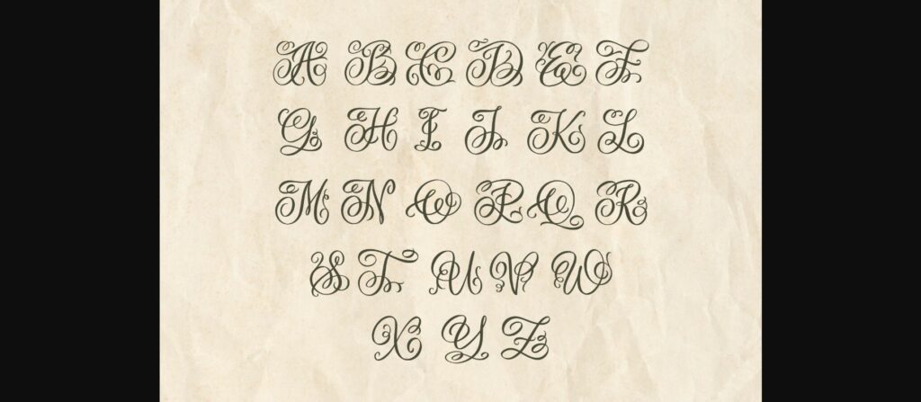 Monogram Craft Font Poster 5