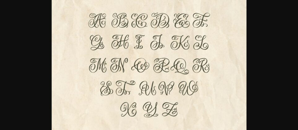 Monogram Craft Font Poster 5