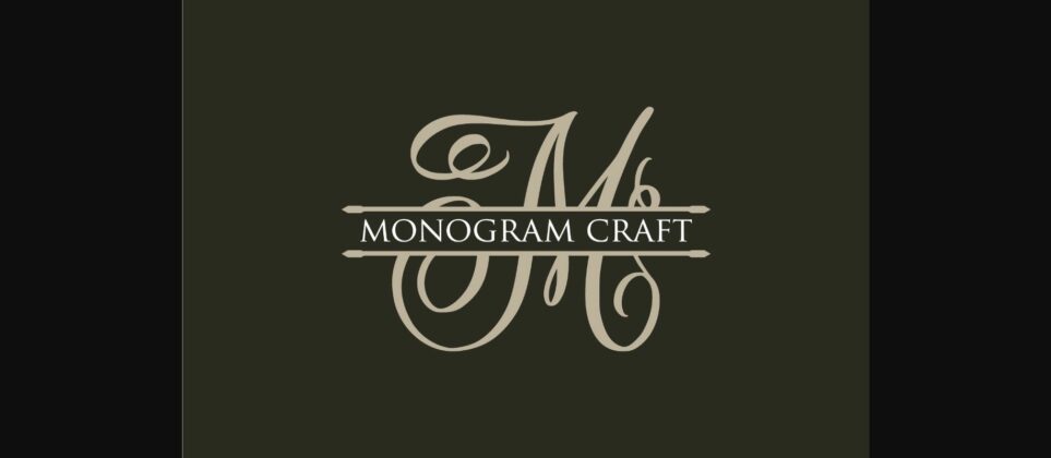 Monogram Craft Font Poster 6