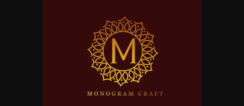 Monogram Craft Font Poster 3