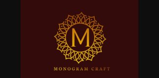 Monogram Craft Font Poster 1