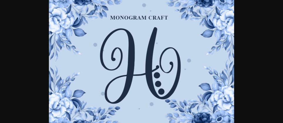 Monogram Craft Font Poster 3