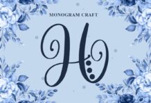 Monogram Craft Font Poster 1