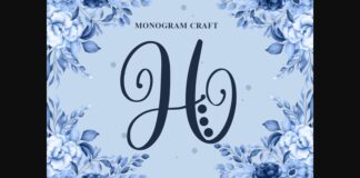 Monogram Craft Font Poster 1
