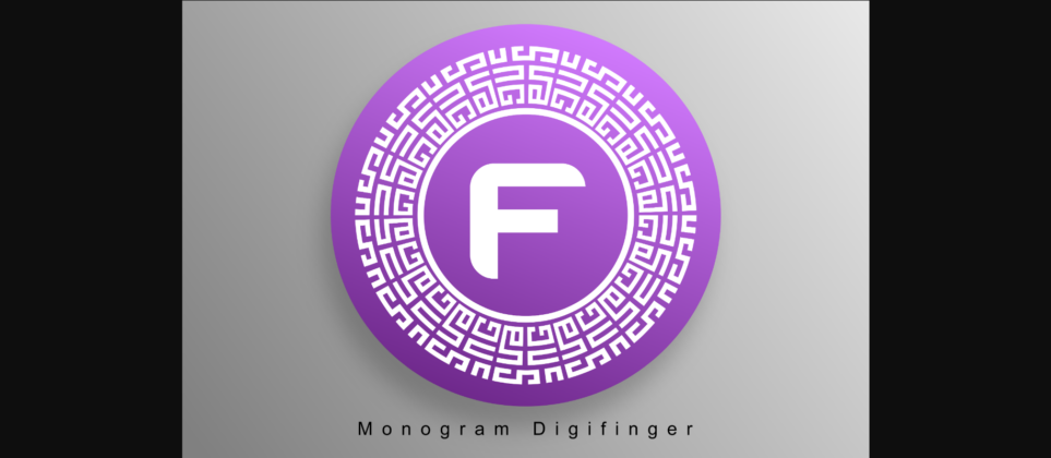Monogram Digifinger Font Poster 3