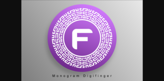 Monogram Digifinger Font Poster 1