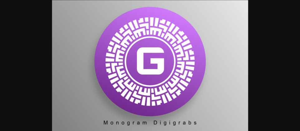 Monogram Digigrabs Font Poster 1