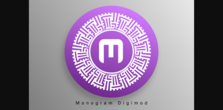 Monogram Digimod Font Poster 1