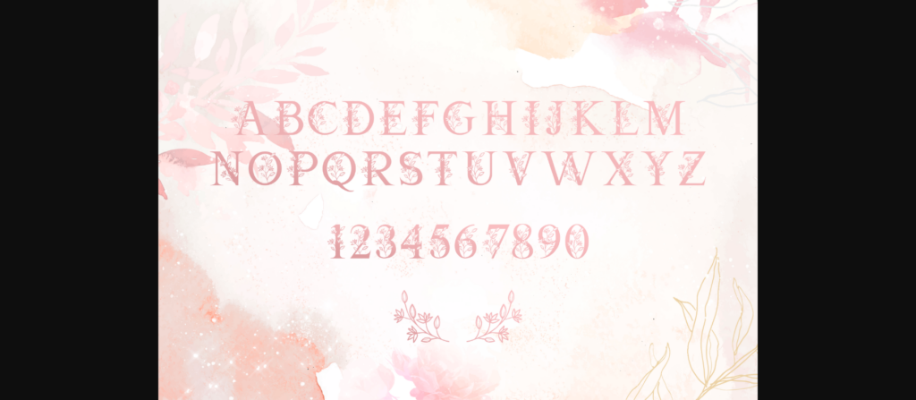 Monogram Donita Font Poster 6