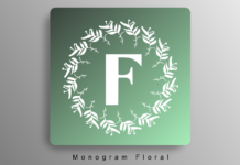 Monogram Floral Font Monogram Floral Font Poster 1