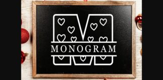 Monogram Font Poster 1