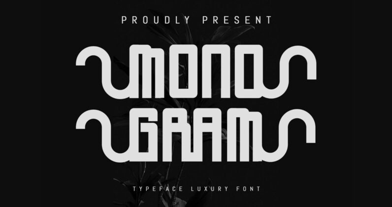 Monogram Font Poster 3