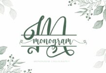 Monogram Font Poster 1