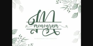 Monogram Font Poster 1