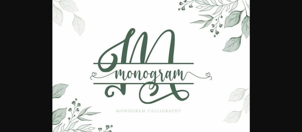 Monogram Font Poster 1