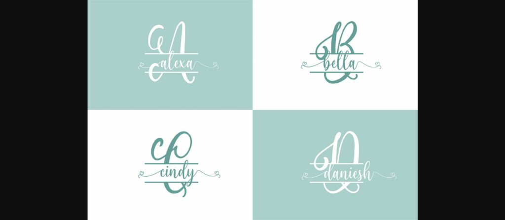 Monogram Font Poster 2