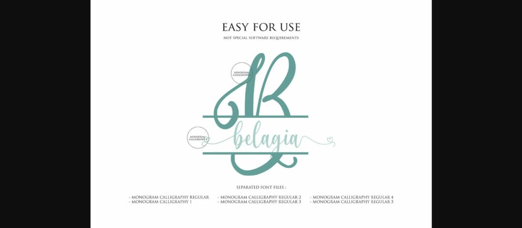 Monogram Font Poster 6