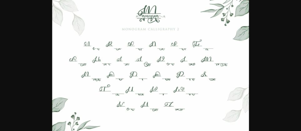 Monogram Font Poster 9