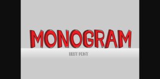 Monogram Font Poster 1
