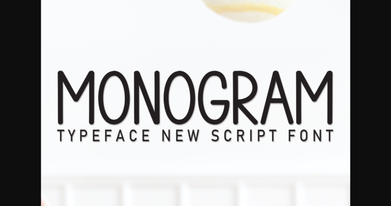 Monogram Font Poster 3