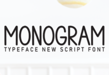 Monogram Font Poster 1