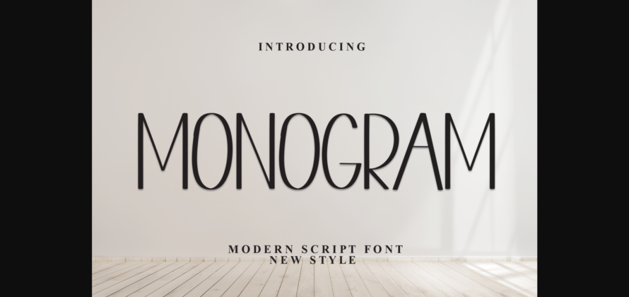 Monogram Font Poster 3