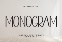 Monogram Font Poster 1