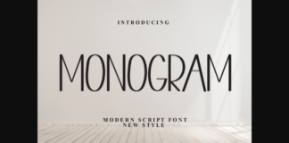 Monogram Font Poster 1