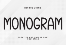 Monogram Font Poster 1