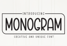 Monogram Font Poster 1