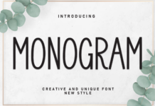 Monogram Font Poster 1