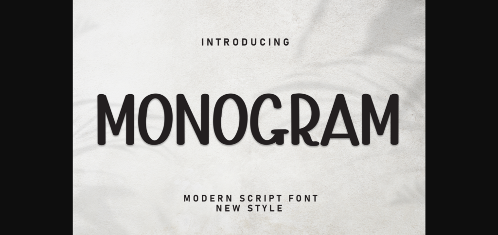 Monogram Font Poster 1