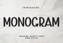 Monogram Font Poster 1