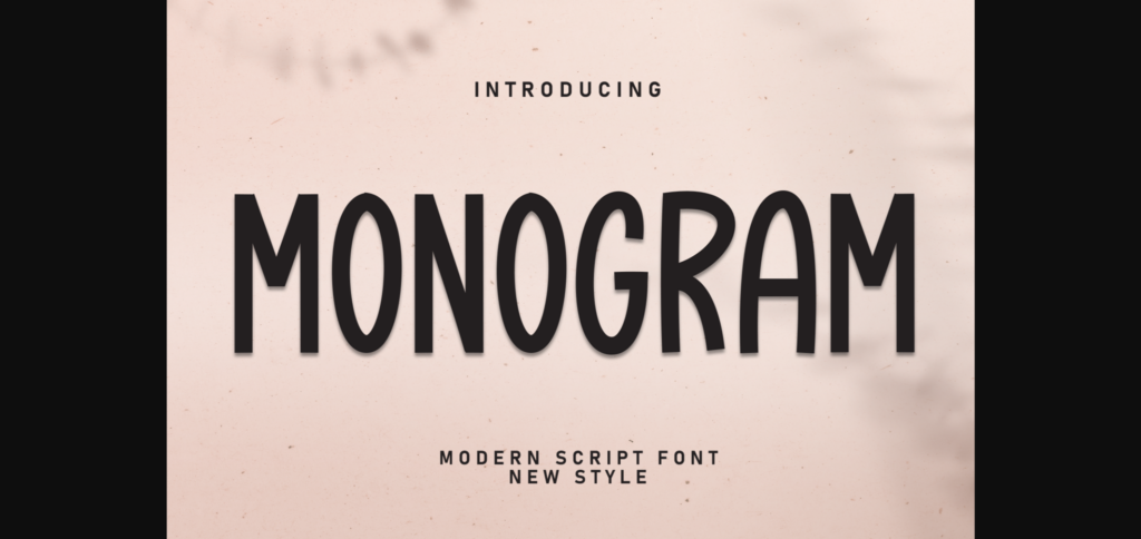 Monogram Font Poster 3