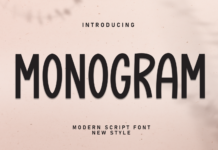 Monogram Font Poster 1