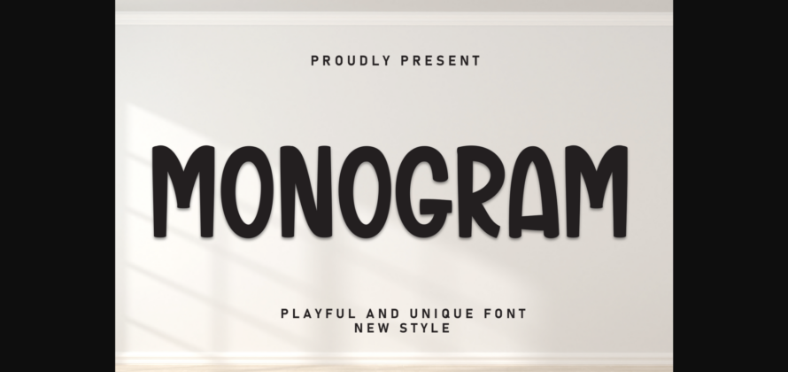 Monogram Font Poster 3