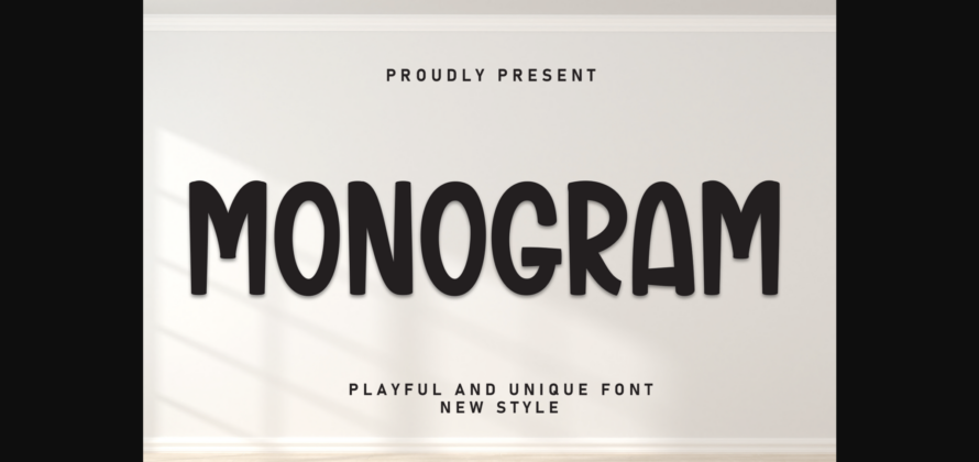 Monogram Font Poster 1