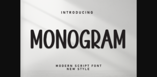 Monogram Font Poster 1