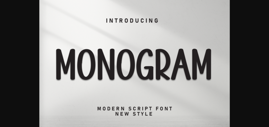 Monogram Font Poster 1