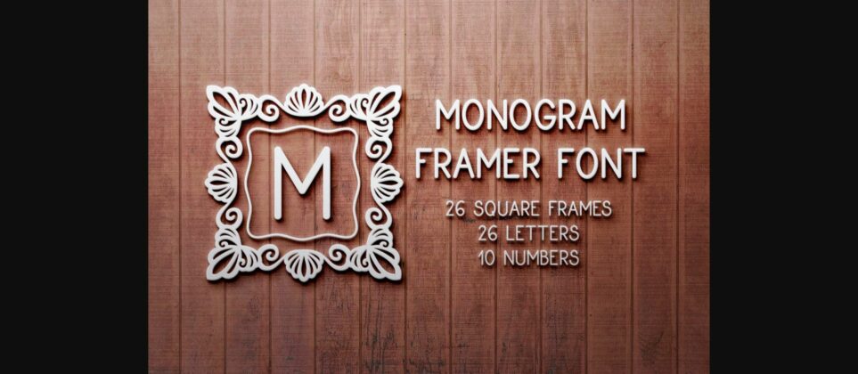 Monogram Framer Font Poster 3