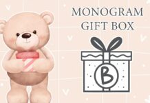 Monogram Gift Box Font Poster 1