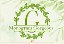 Monogram Gorgeous Font Poster 1