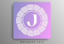 Monogram Jack Font Poster 1