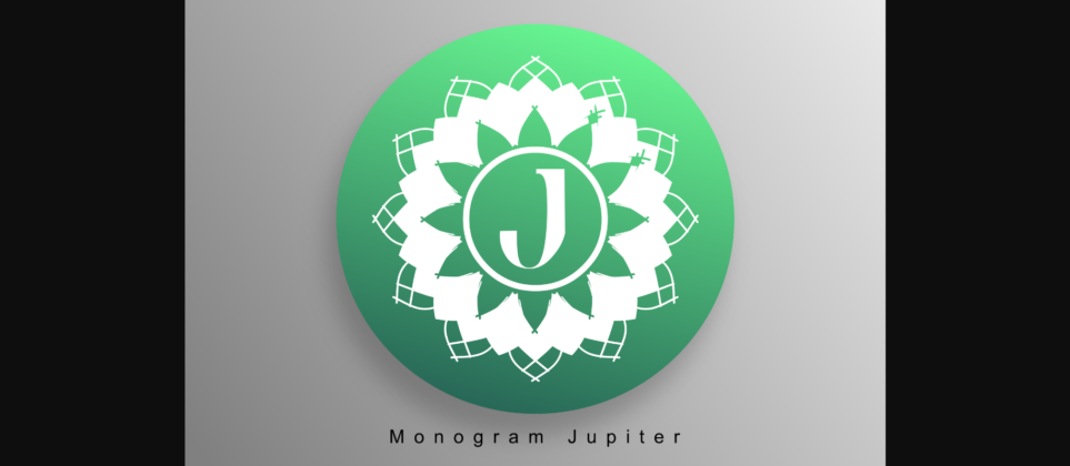 Monogram Jupiter Font Poster 3