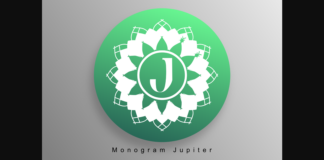 Monogram Jupiter Font Poster 1