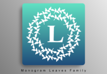 Monogram Leaves Family Font Poster 1