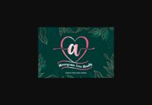 Monogram Love Beauty Font Poster 1